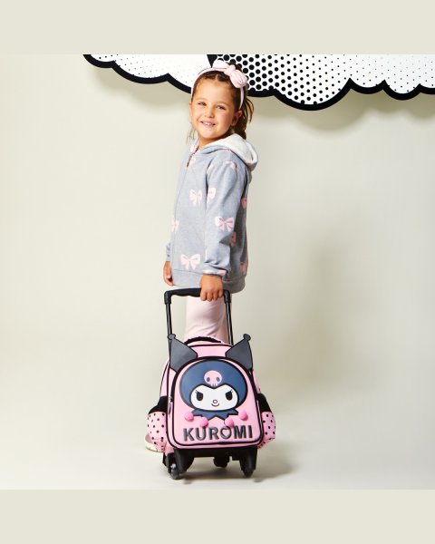 Trolley backpack kindergarten Santoro Kuromi Face