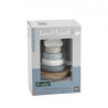   Παιχνίδι label label απο φυσικό ξύλο Stacking rings σιελ (12+ μηνών)