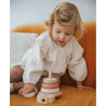 Toy label label from natural wood Stacking rings (12+ months)