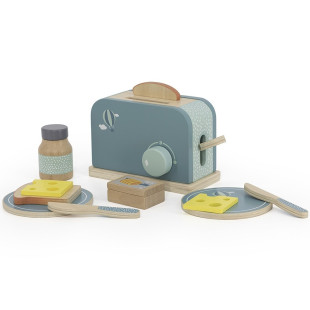Wooden Toaster Label Label green (3+ years)