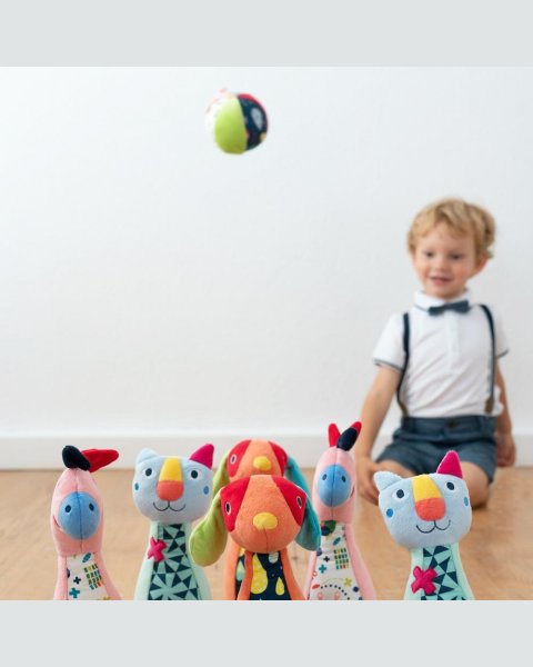 Fehn colorful animals bowling set (0+ months)