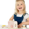 Toy label label from natural wood toaster (3+ years)