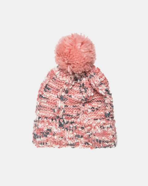 Beanie with thick knitting and pom pon one size (6-16 years)