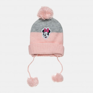 Beanie Disney Minnie Mouse with pom pon one size (1-9 months)