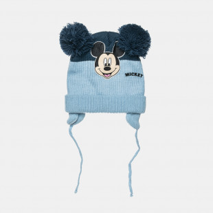 Beanie Disney Mickey Mouse with pom pon one size (1-9 months)