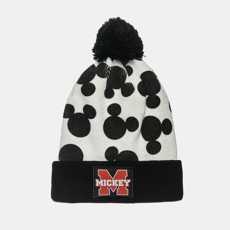 Beanie Disney Mickey Mouse with pom pon one size (1-5 years)