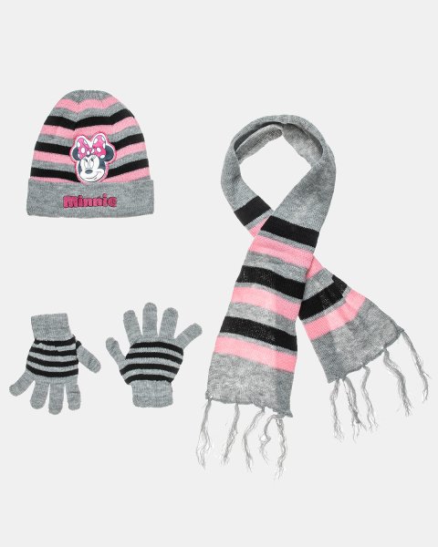 Set beanie-scarf-gloves Disney Minnie Mouse one size (1-5 years)