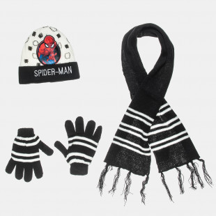Σετ σκούφος-κασκόλ-γάντια Spiderman one size (1-5 ετών)