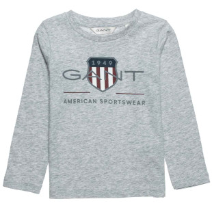 Long sleeve Gant top with embossed print (2-7 years)