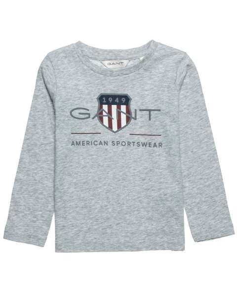 Long sleeve Gant top with embossed print (2-7 years)
