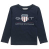Long sleeve Gant top with embossed print (2-7 years)