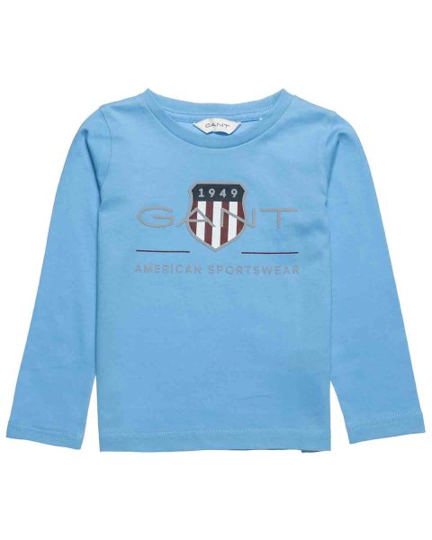 Long sleeve Gant top with embossed print (2-7 years)