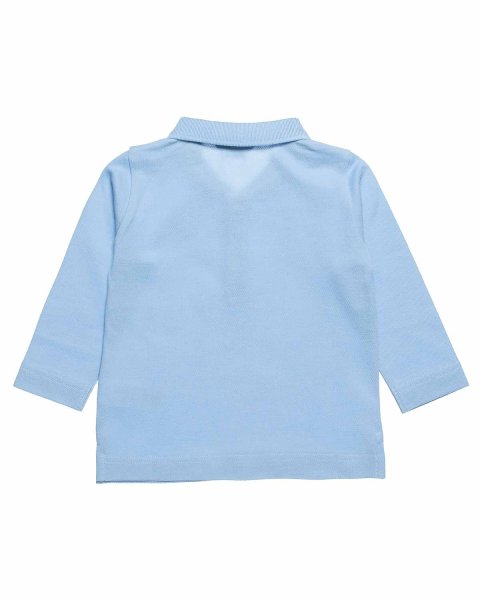 Long sleeve pique polo Gant top with embroidery (12-18 months)