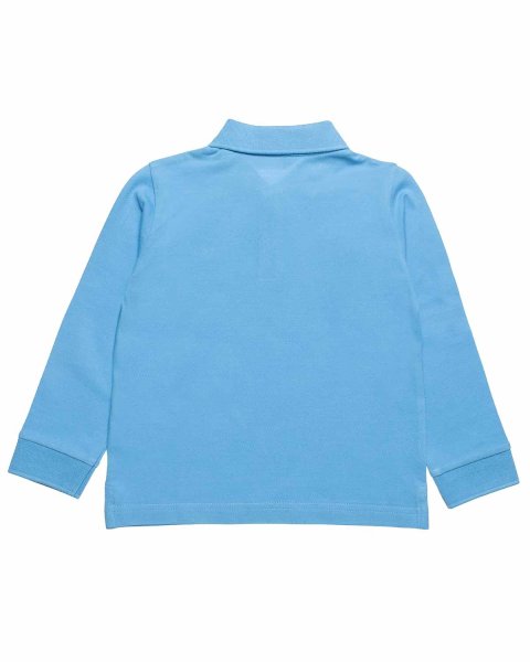 Long sleeve pique polo Gant top with embroidery (2-7 years)