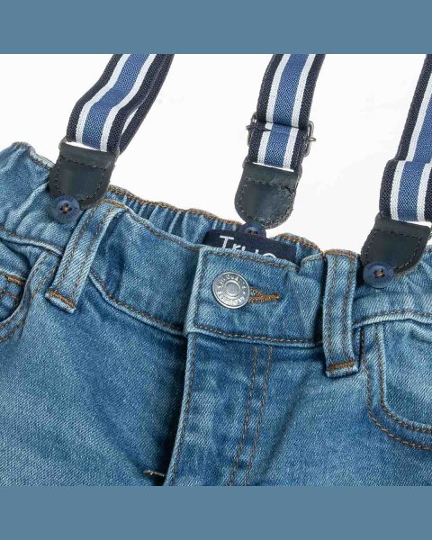 Παντελόνι τζιν True Blue με τιράντες (12 μηνών-5 ετών)
