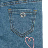 Denim pants True Blue with embroidery (12 months-5 years)