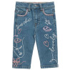 Denim pants True Blue with embroidery (12 months-5 years)