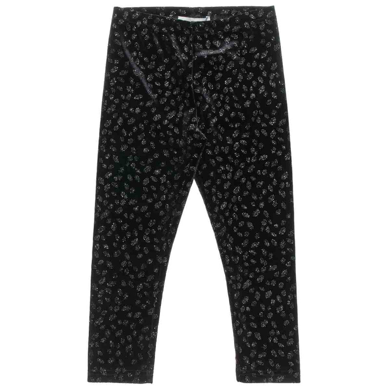 Leggings velour with glitter elements (18 months-5 years)