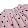 Corduroy dress with hearts (12 months-5 years)