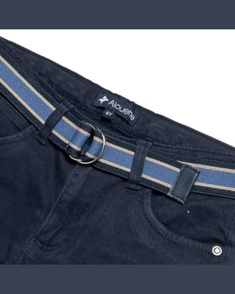 Chinos pants with belt (6-16 years)