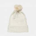 Beanie with soft knit and pom pon one size (6-16 years)