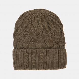 Beanie with thick knitting and inner lining one size (6-16 years)