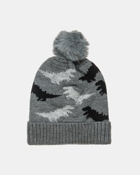 Beanie with pom pon and inner lining one size (1-3 years)