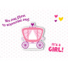 Greeting Card - Congratulations on the baby girl!