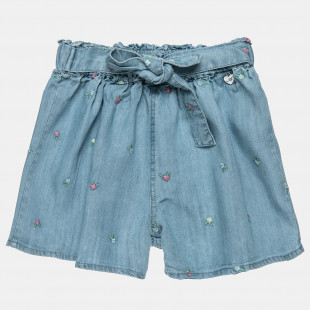 Denim shorts 100% cotton with embroideries (2-5 years)