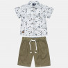 Set shirt with pattern and shorts (2-8 years)