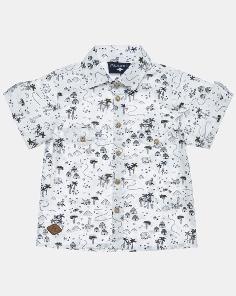 Set shirt with pattern and shorts (6-18 months)