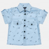 Set shirt with parrot pattern and chino shorts (6-18 months)