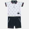Set pique polo shirt with chino shorts (6-18 months)
