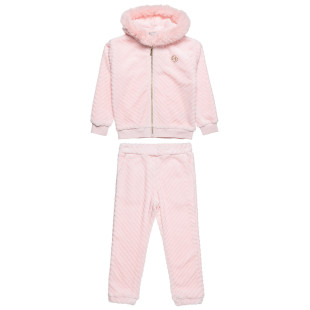 Set with fluffy texture and eco fur details (18 months-5 years)