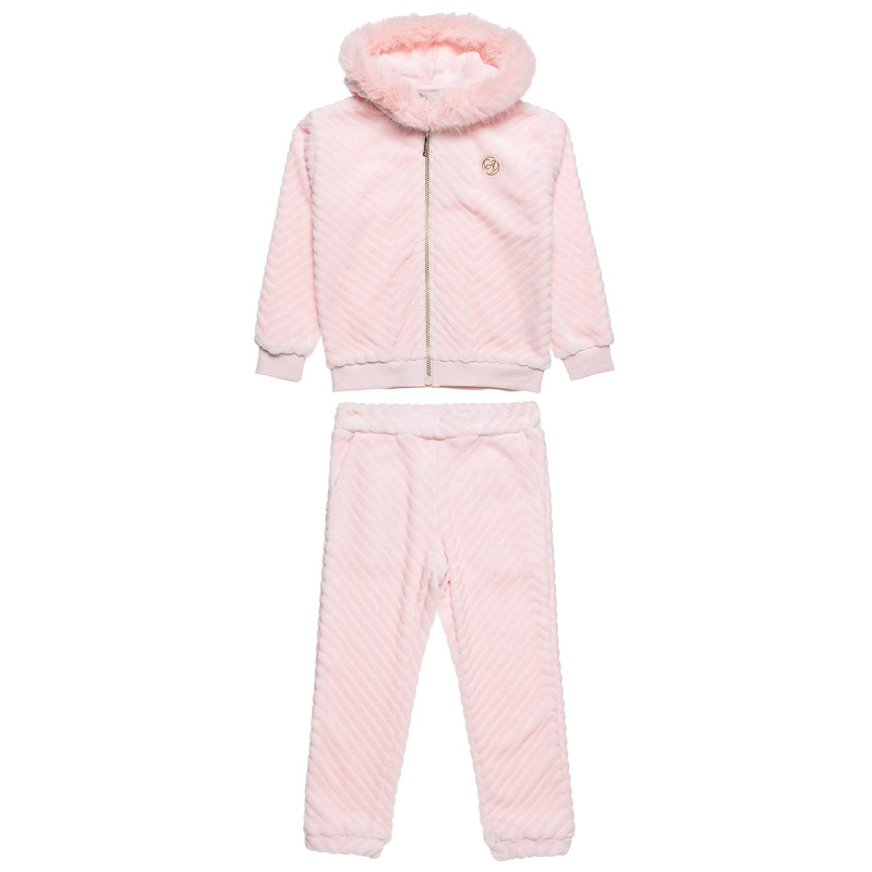 Set with fluffy texture and eco fur details (18 months-5 years)