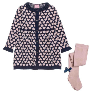 Φόρεμα πλεκτό με καλσόν (12 μηνών-5 ετών)