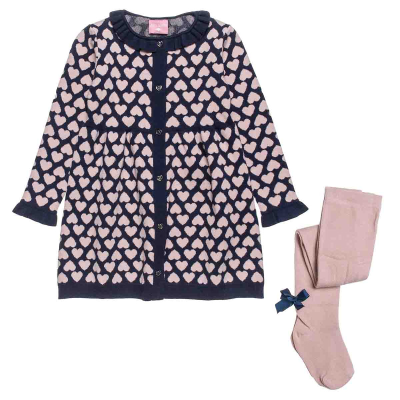 Knitted dress with tights (12 months-5 years)