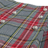 Skirt checkered with metallic buttons (4-14 years)