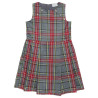 Checkered sleveless dress (6-14 years)