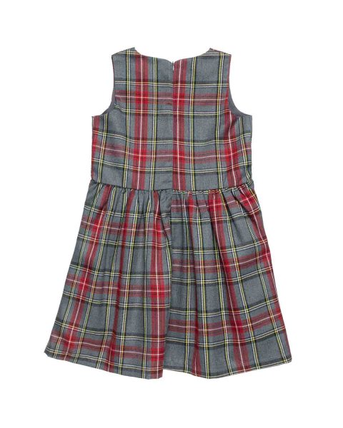 Checkered sleveless dress (6-14 years)