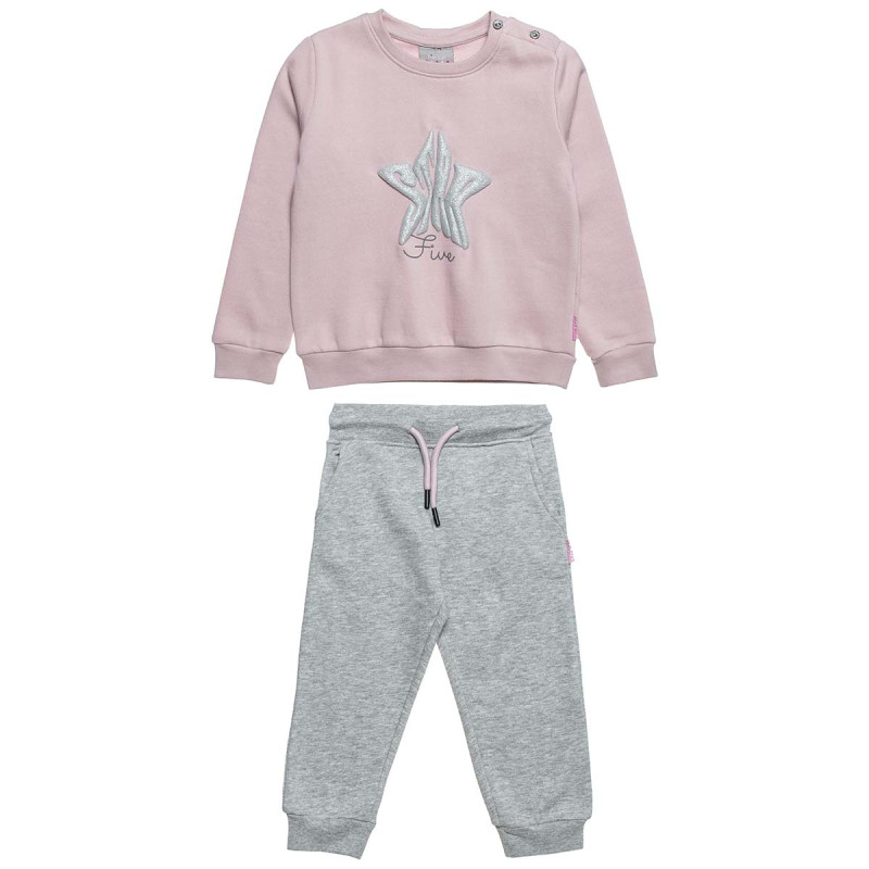 Tracksuit cotton fleece blend Five Star with embossed design (12 months-5 years)