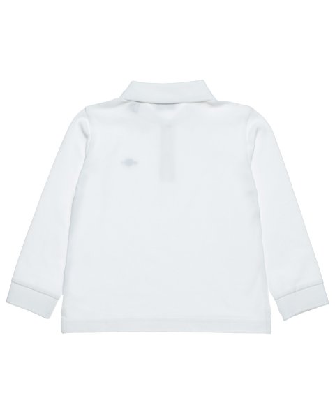 Long sleeve pique polo Gant top with embroidery (2-7 years)