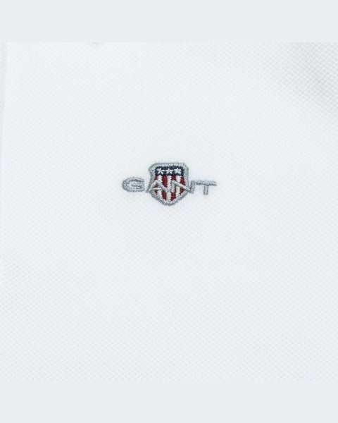 Long sleeve pique polo Gant top with embroidery (2-7 years)