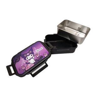 Lunch box stainless steel Kuromi Purple Laces 880ml