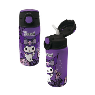 Παγούρι ανοξείδωτο Kuromi Purple Laces 500ml