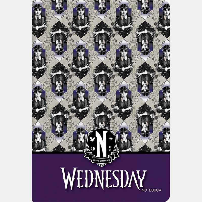 Puffy notebook Wednesday pattern