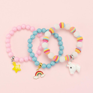 Beaded bracelet set of 3pcs