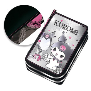 Pencil case Kuromi Dream with double zipper and slots