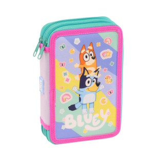 Pencil case Bluey with double zipper and slots