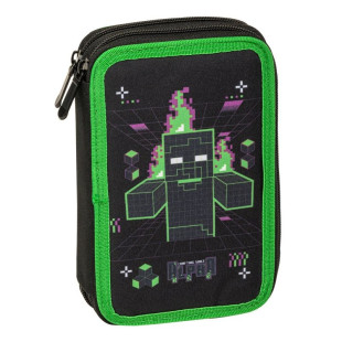Pencil case Minecraft with double zipper and slots